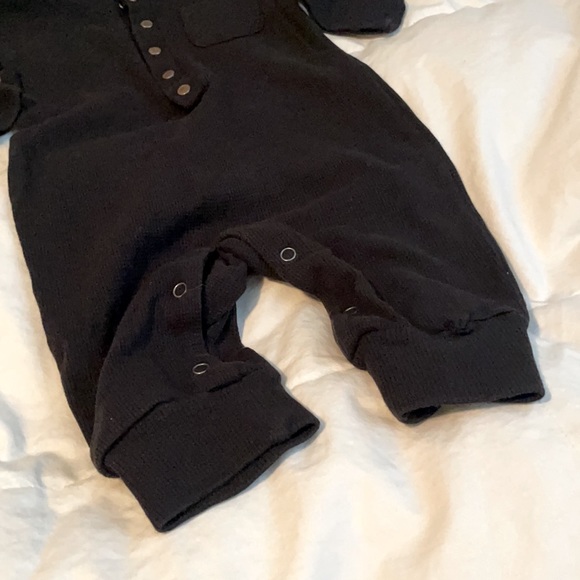 Loved baby black waffle one piece - Picture 3 of 7